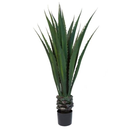 Nature Spring Artificial Spiked Agave Plant, 52-Inch Tall Potted Floor Decoration For Home / Office